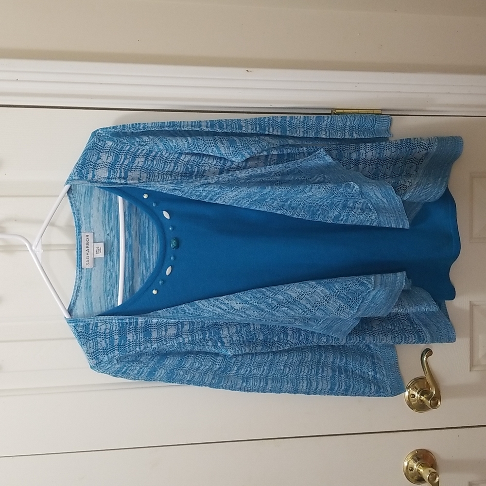 3/$9 Sag Harbor cardigan sz S